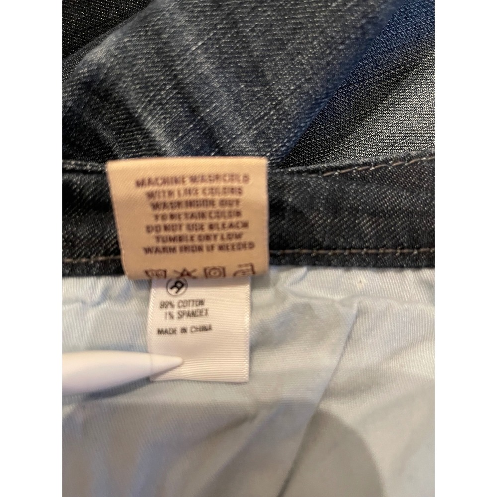 Big Star Maddie Boot Cut Dark Wash Mid Rise Y2K Embroidered Denim 32R Plus Size - Picture 14 of 15
